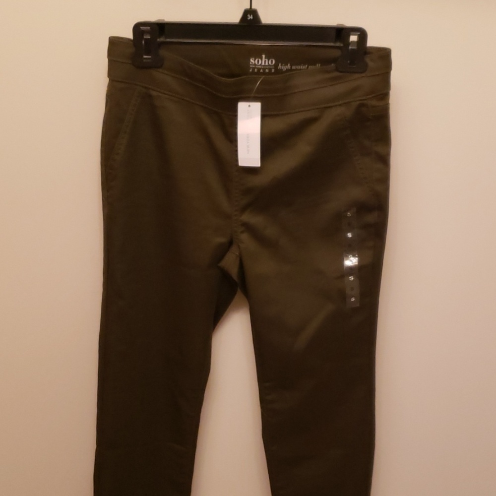 NWT olive green NY&C high waisted leggings